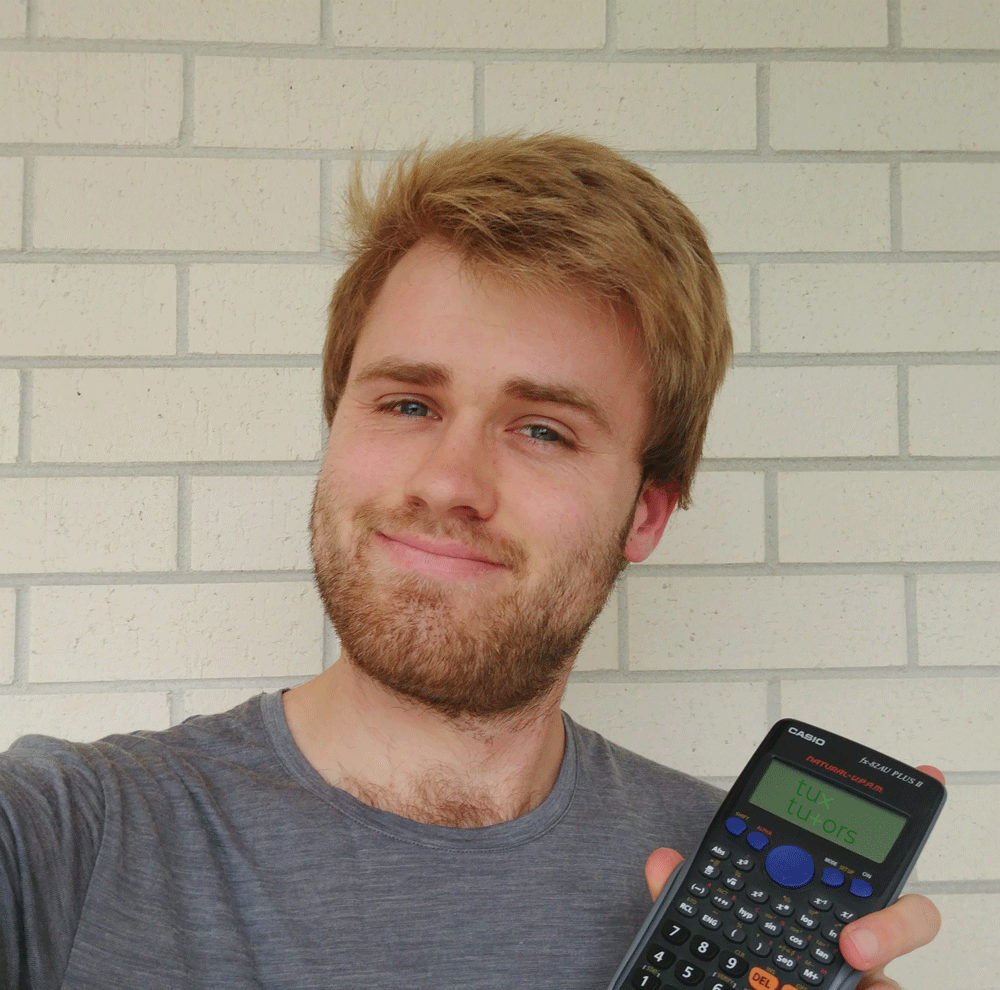 picture of me with a calculator